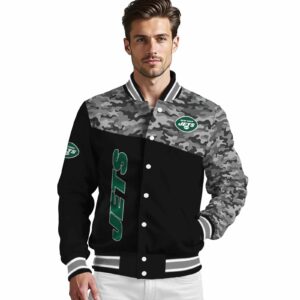 new york jets camo patchwork black jacket high quality jacketwow