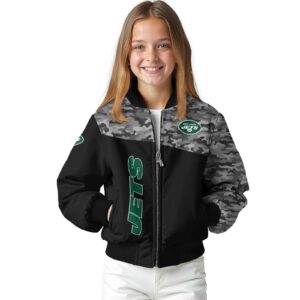 new york jets camo patchwork black jacket top rated jacketwow