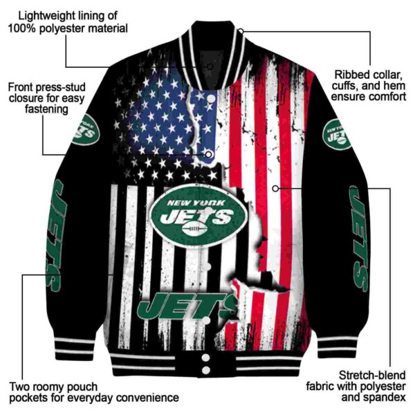 new york jets patriotic theme black jacket new arrival jacketwow