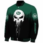 new york jets punisher skull green black white jacket best selling jacketwow