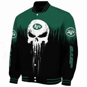 new york jets punisher skull green black white jacket best selling jacketwow