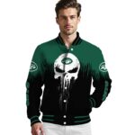 new york jets punisher skull green black white jacket best selling jacketwow