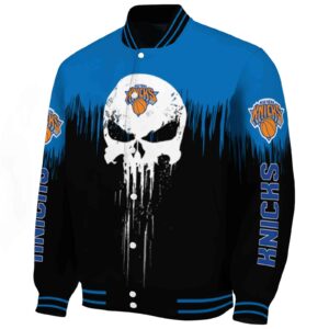 new york knicks punisher skull blue black white jacket best selling jacketwow