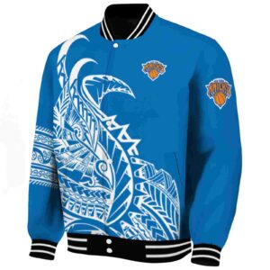new york knicks tribal art blue white black jacket best selling jacketwow