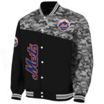 new york mets camo patchwork black jacket best selling jacketwow