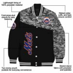new york mets camo patchwork black jacket best selling jacketwow