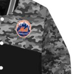 new york mets camo patchwork black jacket best selling jacketwow