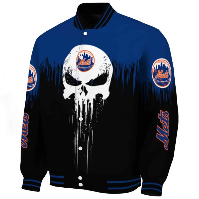 new york mets punisher skull blue black white jacket best selling jacketwow