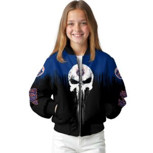 new york mets punisher skull blue black white jacket top rated jacketwow