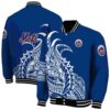 new york mets tribal art blue white black jacket fashion forward jacketwow