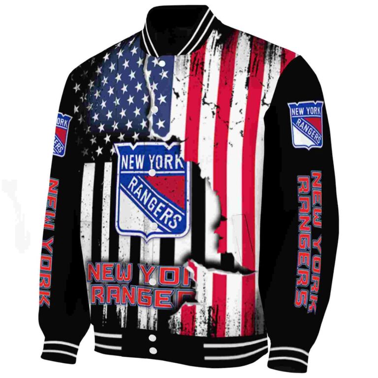 new york rangers patriotic theme black jacket best selling jacketwow