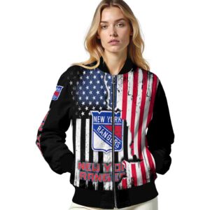 new york rangers patriotic theme black jacket latest model jacketwow