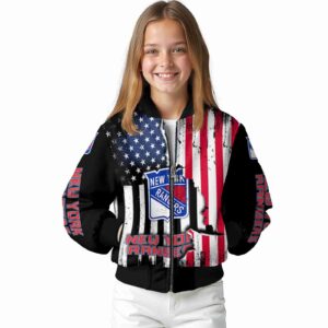new york rangers patriotic theme black jacket top rated jacketwow