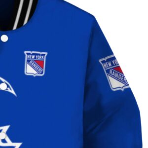 new york rangers tribal art blue white black jacket premium grade jacketwow