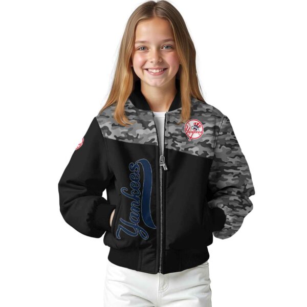 new york yankees camo patchwork black jacket top rated jacketwow