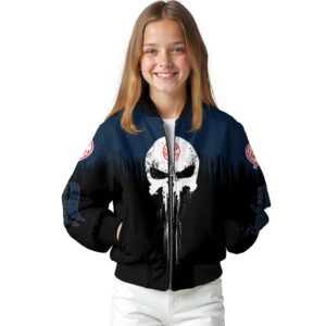 new york yankees punisher skull navy black white jacket top rated jacketwow