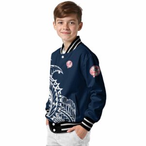 new york yankees tribal art navy white black jacket trendy jacketwow