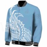 north carolina tar heels tribal art light blue white black jacket best selling jacketwow