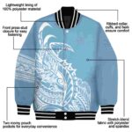 north carolina tar heels tribal art light blue white black jacket best selling jacketwow