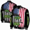 north dakota state bison patriotic theme black jacket fashion forward jacketwow
