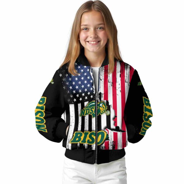 north dakota state bison patriotic theme black jacket top rated jacketwow