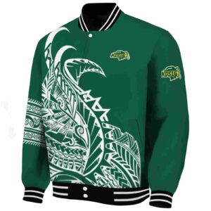 north dakota state bison tribal art green white black jacket best selling jacketwow