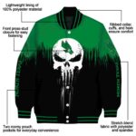 north texas mean green punisher skull green black white jacket best selling jacketwow