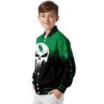 north texas mean green punisher skull green black white jacket best selling jacketwow