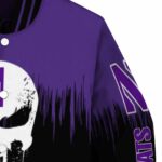 northwestern wildcats punisher skull purple black white jacket best selling jacketwow