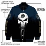 notre dame fighting irish punisher skull navy black white jacket best selling jacketwow