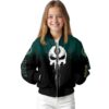 oakland athletics punisher skull green black white jacket top rated jacketwow