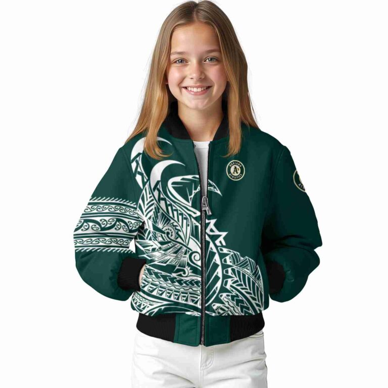 oakland athletics tribal art green white black jacket top rated jacketwow