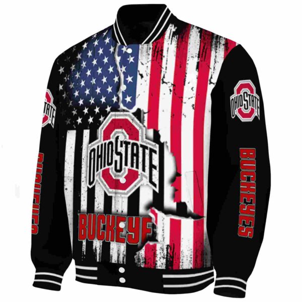ohio state buckeyes patriotic theme black jacket best selling jacketwow