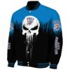 oklahoma city thunder punisher skull blue black white jacket best selling jacketwow