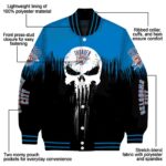 oklahoma city thunder punisher skull blue black white jacket best selling jacketwow