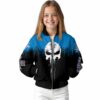 oklahoma city thunder punisher skull blue black white jacket top rated jacketwow