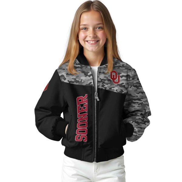 oklahoma sooners camo patchwork black jacket top rated jacketwow