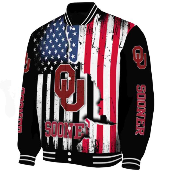 oklahoma sooners patriotic theme black jacket best selling jacketwow