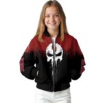 oklahoma sooners punisher skull crimson black white jacket best selling jacketwow