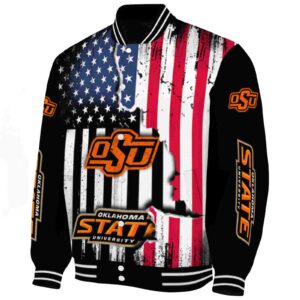 oklahoma state cowboys patriotic theme black jacket best selling jacketwow