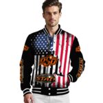 oklahoma state cowboys patriotic theme black jacket best selling jacketwow