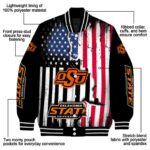 oklahoma state cowboys patriotic theme black jacket best selling jacketwow