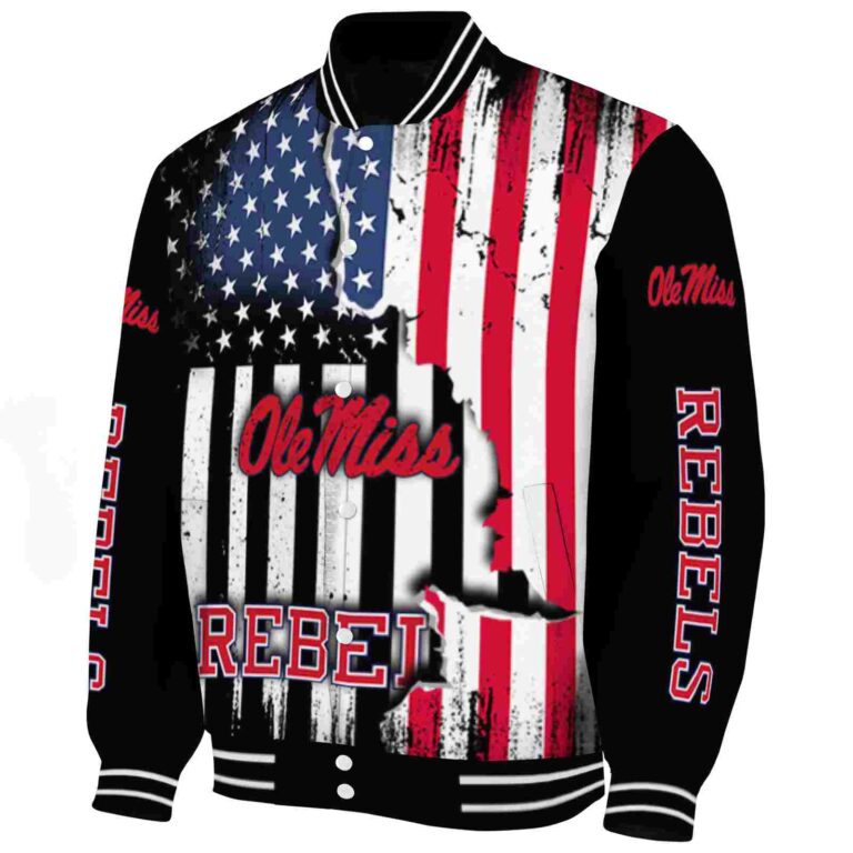 ole miss rebels patriotic theme black jacket best selling jacketwow
