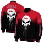 ole miss rebels punisher skull red black white jacket best selling jacketwow