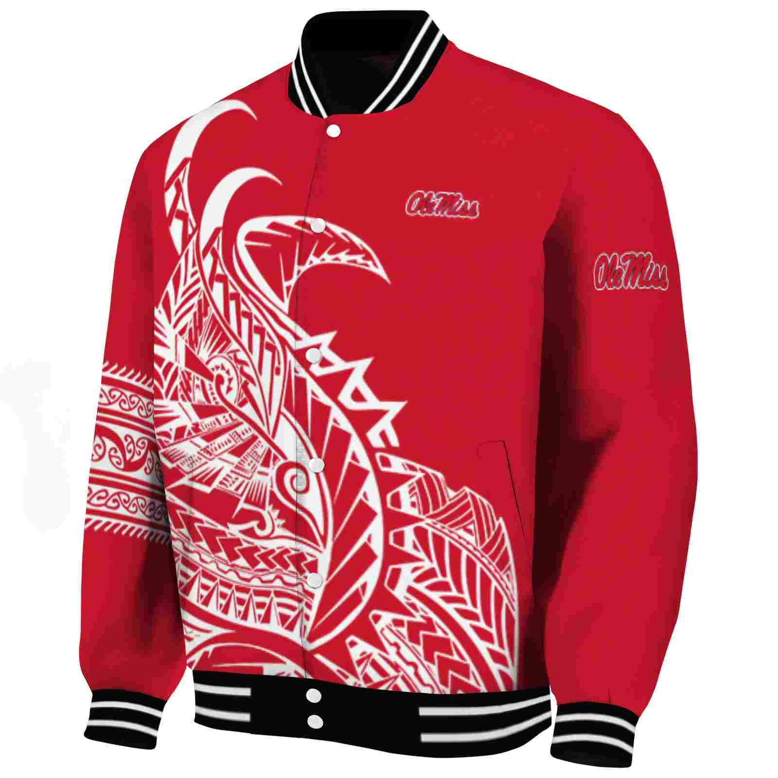 ole miss rebels tribal art red white black jacket best selling jacketwow ole miss rebels tribal art red white black jacket best selling jacketwow