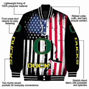oregon ducks patriotic theme black jacket new arrival jacketwow