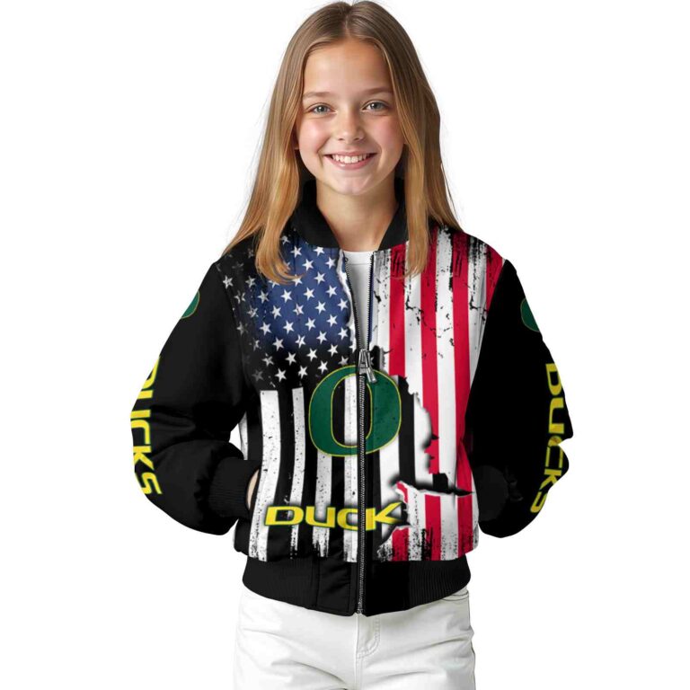 oregon ducks patriotic theme black jacket top rated jacketwow