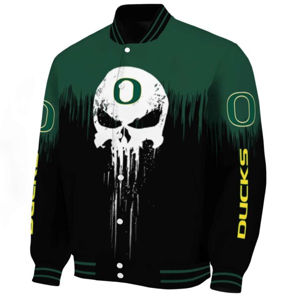 oregon ducks punisher skull green black white jacket best selling jacketwow