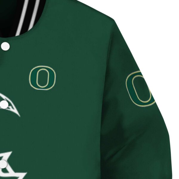 oregon ducks tribal art green white black jacket premium grade jacketwow