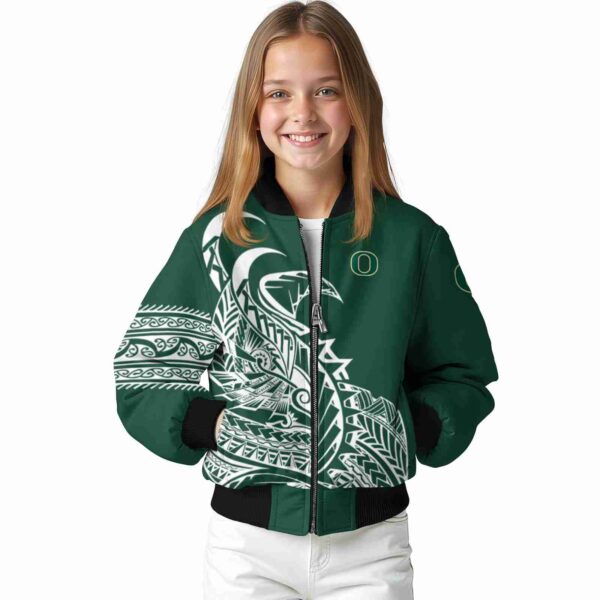 oregon ducks tribal art green white black jacket top rated jacketwow
